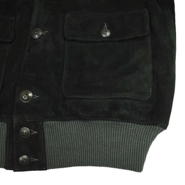 新品 RRL ダブルアールエル 25AW スエードボンバージャケット S Vintage Black Double RL ディアスキン レザージャケット 定価401,500円 |  | 04
