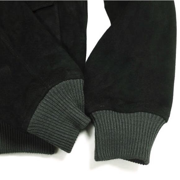 新品 RRL ダブルアールエル 25AW スエードボンバージャケット S Vintage Black Double RL ディアスキン レザージャケット 定価401,500円 |  | 05