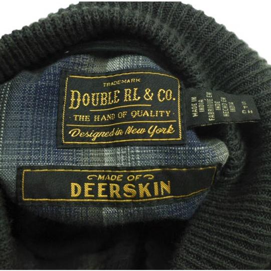 新品 RRL ダブルアールエル 25AW スエードボンバージャケット S Vintage Black Double RL ディアスキン レザージャケット 定価401,500円 |  | 06