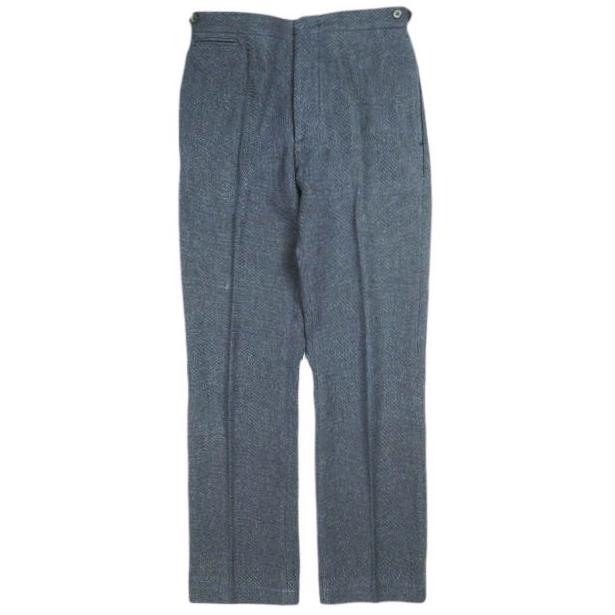 RRL ダブルアールエル COTTON WOOL OFFICERS TROUSER - MADE IN ITALY オフィサーズトラウザーズ 28 Navy パンツ Double RL スラックス | 
