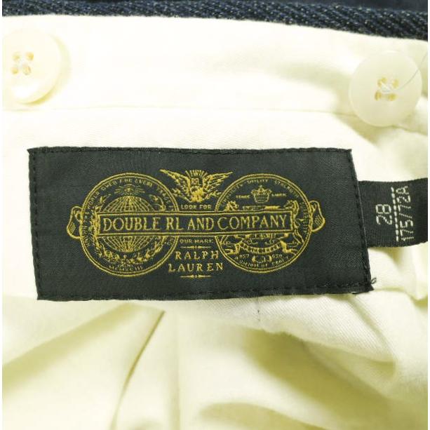 RRL ダブルアールエル COTTON WOOL OFFICERS TROUSER - MADE IN ITALY オフィサーズトラウザーズ 28 Navy パンツ Double RL スラックス |  | 02