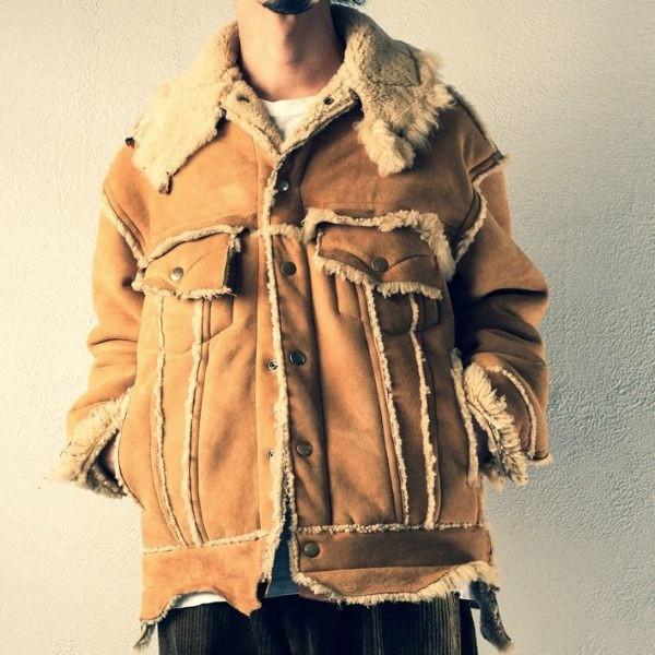GOODKARMA DEVELOPMENT グッドカルマ ディベロップメント MOUTON TRUCKER JACKET LUKE リバーシブル ムートントラッカージャケット 1 CAMEL |  | 04