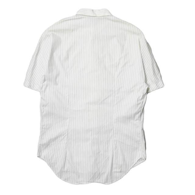 ドルチェアンドガッバーナ DOLCE&GABBANA イタリア製 ピンストライプ ロールアップシャツ G5AQ1T / FR5QJ 153/4-40 ホワイト 半袖 ショートスリーブ |  | 01