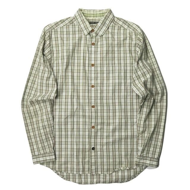 フランクリーダー FRANK LEDER ドイツ製 PLAID COTTON SHIRT チェックコットンシャツ 0136030 S ベージュ/ブラウン 長袖 トップス | 