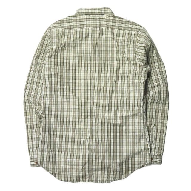 フランクリーダー FRANK LEDER ドイツ製 PLAID COTTON SHIRT チェックコットンシャツ 0136030 S ベージュ/ブラウン 長袖 トップス |  | 01