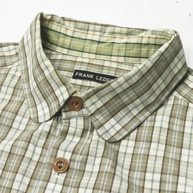 フランクリーダー FRANK LEDER ドイツ製 PLAID COTTON SHIRT チェックコットンシャツ 0136030 S ベージュ/ブラウン 長袖 トップス |  | 04
