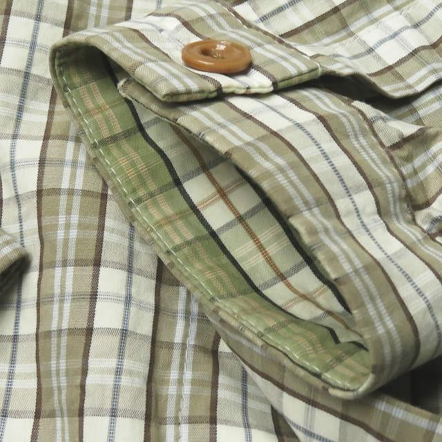 フランクリーダー FRANK LEDER ドイツ製 PLAID COTTON SHIRT チェックコットンシャツ 0136030 S ベージュ/ブラウン 長袖 トップス |  | 06