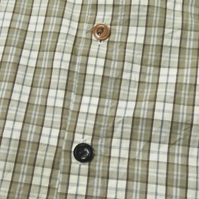 フランクリーダー FRANK LEDER ドイツ製 PLAID COTTON SHIRT チェックコットンシャツ 0136030 S ベージュ/ブラウン 長袖 トップス |  | 07