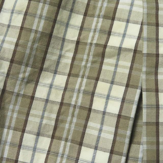 フランクリーダー FRANK LEDER ドイツ製 PLAID COTTON SHIRT チェックコットンシャツ 0136030 S ベージュ/ブラウン 長袖 トップス |  | 08