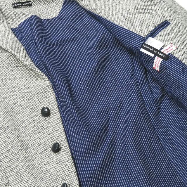 フランクリーダー FRANK LEDER ドイツ製 GRAY x WHITE CHECKERED 3B JACKET ウール3Bテーラードジャケット 0222042 XS グレー アウター |  | 11