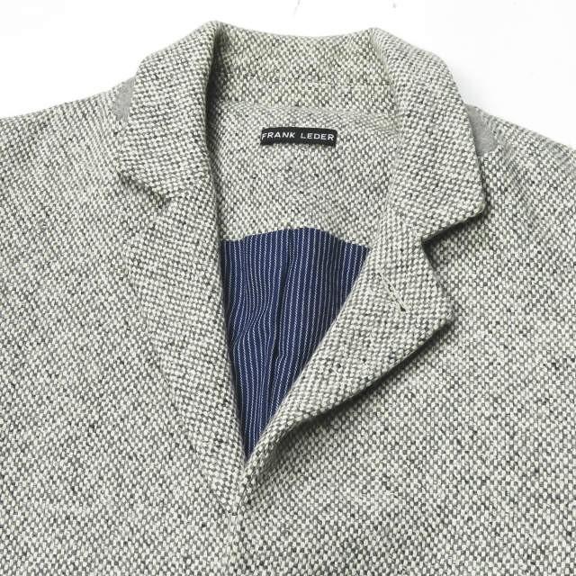 フランクリーダー FRANK LEDER ドイツ製 GRAY x WHITE CHECKERED 3B JACKET ウール3Bテーラードジャケット 0222042 XS グレー アウター |  | 03