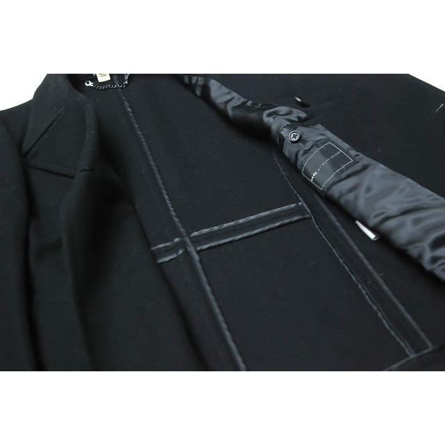 MARC BY MARC JACOBS マークバイマークジェイコブス ウールメルトンPコート M202509 M ブラック ショート丈 6つボタン アウター |  | 07