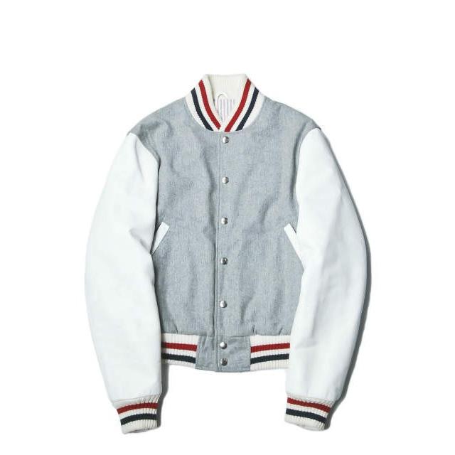 トム ブラウン スタジャン 袖レザー USA製 Sサイズ 正規品 トム