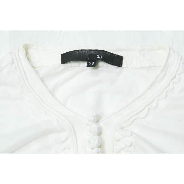 3.1 Phillip Lim 3.1フィリップリム コットンヘンリーネックカットソー XS オフホワイト 長袖 装飾 トップス |  | 03