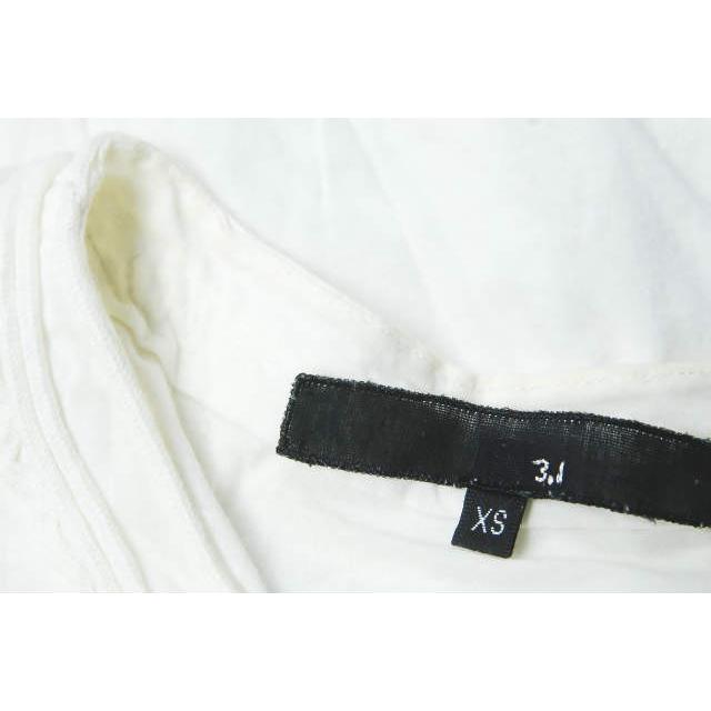 3.1 Phillip Lim 3.1フィリップリム コットンヘンリーネックカットソー XS オフホワイト 長袖 装飾 トップス |  | 04