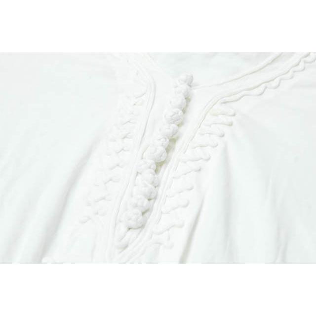 3.1 Phillip Lim 3.1フィリップリム コットンヘンリーネックカットソー XS オフホワイト 長袖 装飾 トップス |  | 07