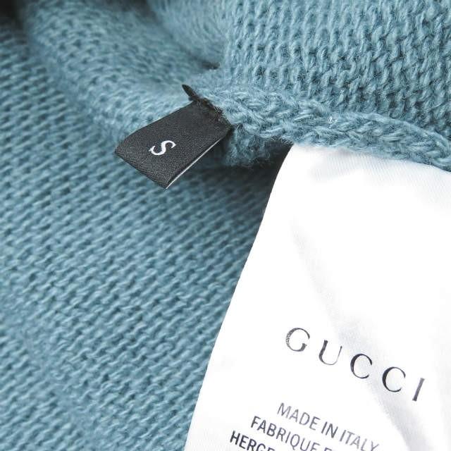 GUCCI グッチ イタリア製 レインボーバードクルーネックニット 410405-Z581A S ブルー セーター 長袖 刺繍 鳥 虹 トップス |  | 08