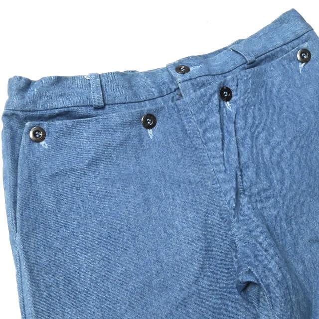 FRANK LEDER フランクリーダー ドイツ製 ブルーデニムマリンショーツ 0113066 S ブルー セーラー レイヤード ショートパンツ |  | 03