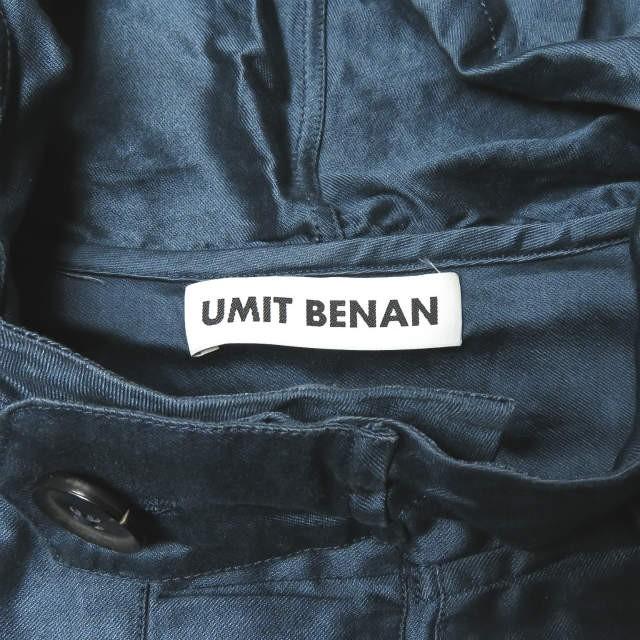 UMIT BENAN ウミットベナン イタリア製 コットンシルクフーデッドプルオーバーシャツ 44 ネイビー 長袖 アノラック トップス |  | 02