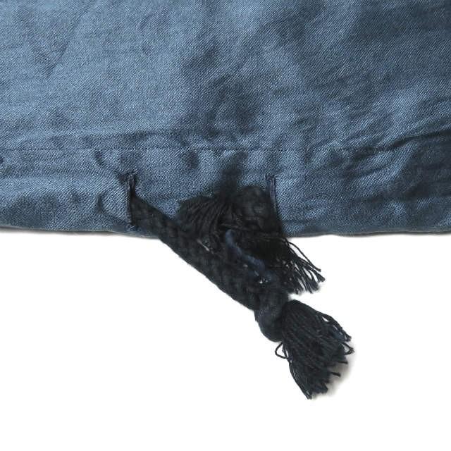 UMIT BENAN ウミットベナン イタリア製 コットンシルクフーデッドプルオーバーシャツ 44 ネイビー 長袖 アノラック トップス |  | 06