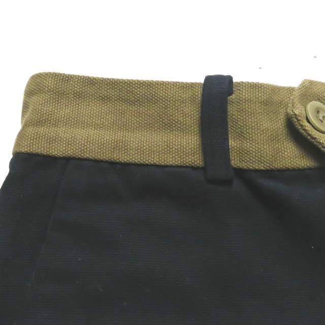 FRANK LEDER フランクリーダー ドイツ製 ウエスト切り替え ダックトラウザーパンツ 0613004 XS ブラック/カーキ ロールアップ |  | 04