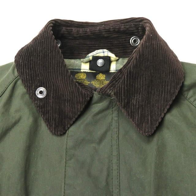 美品Lサイズ相当 Barbour ビデイル　オイルドジャケット　袖リブ　カーキ 美品Lサイズ相当 Barbour ビデイル オイルドジャケット 袖リブ