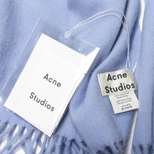 Acne Studios アクネストゥディオズ イタリア製 Canada フリンジウールストール ブルー 大判 マフラー 200×70 旧タグ |  | 02