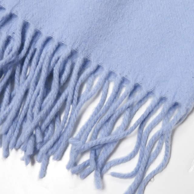 Acne Studios アクネストゥディオズ イタリア製 Canada フリンジウールストール ブルー 大判 マフラー 200×70 旧タグ |  | 04