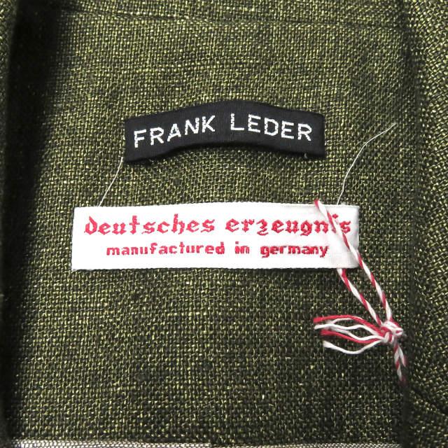 新品 FRANK LEDER フランクリーダー 15SS Green Linen Jacket グリーンリネンジャケット 0512053 XS テーラード ストラップ ☆☆mm7600 |  | 02