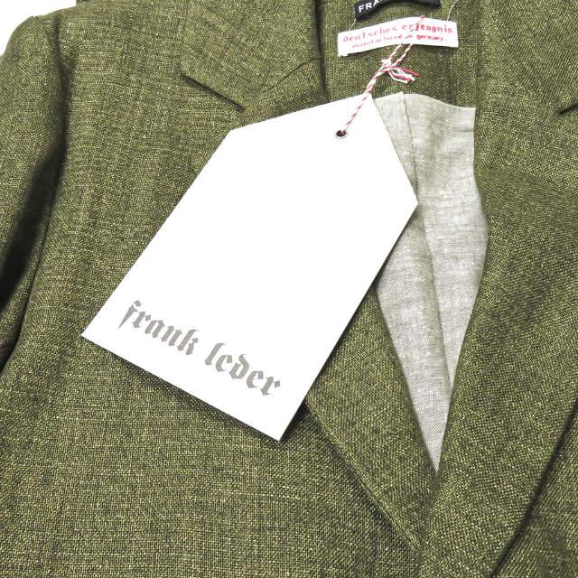 新品 FRANK LEDER フランクリーダー 15SS Green Linen Jacket グリーンリネンジャケット 0512053 XS テーラード ストラップ ☆☆mm7600 |  | 03