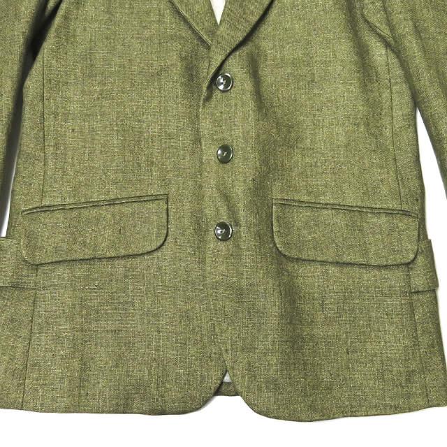 新品 FRANK LEDER フランクリーダー 15SS Green Linen Jacket グリーンリネンジャケット 0512053 XS テーラード ストラップ ☆☆mm7600 |  | 05