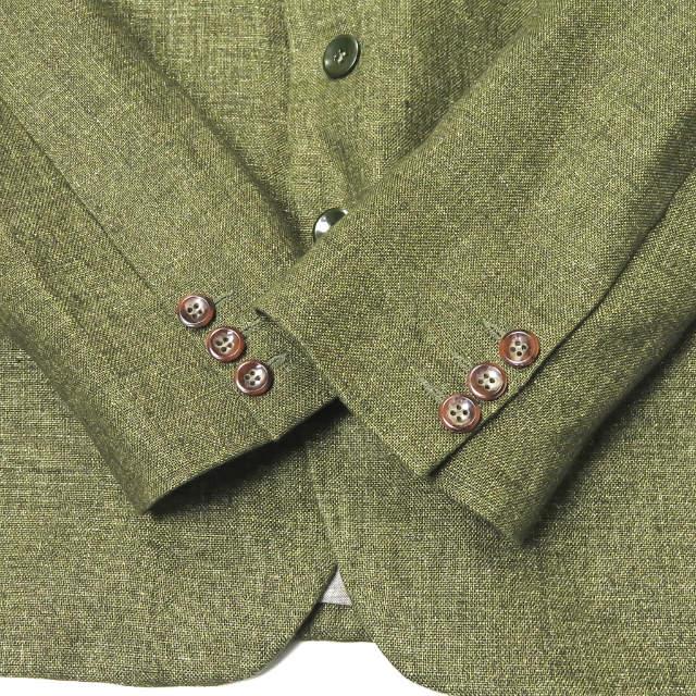 新品 FRANK LEDER フランクリーダー 15SS Green Linen Jacket グリーンリネンジャケット 0512053 XS テーラード ストラップ ☆☆mm7600 |  | 07