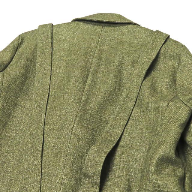 新品 FRANK LEDER フランクリーダー 15SS Green Linen Jacket グリーンリネンジャケット 0512053 XS テーラード ストラップ ☆☆mm7600 |  | 08