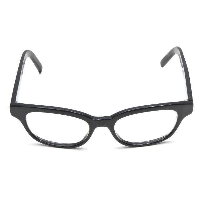 ヴィクターアンドロルフ VIKTOR&ROLF イタリア製 700004 黒縁ウェリントンメガネ ブラック/クリア(度入り) 眼鏡 木村拓哉 キムタク mm7603LOOPヤフー