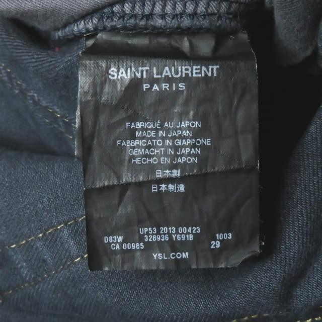 SAINT LAURENT PARIS サンローランパリ 13AW オーバーダイコーティングデニムパンツ 328936 Y691B 29 D02 M/SK-LW デストロイ |  | 14
