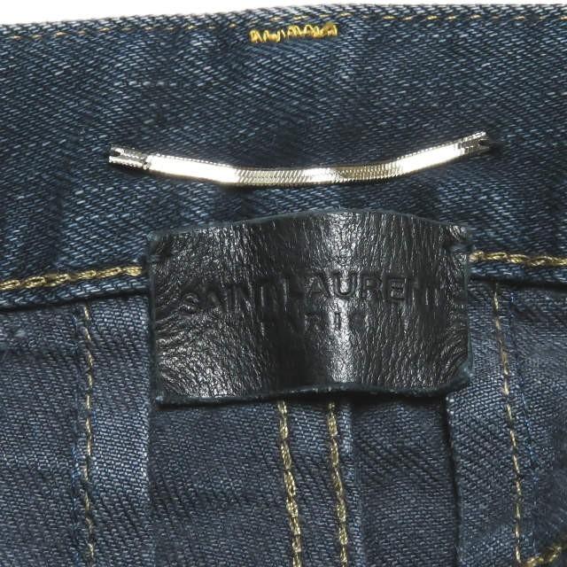 SAINT LAURENT PARIS サンローランパリ 13AW オーバーダイコーティングデニムパンツ 328936 Y691B 29 D02 M/SK-LW デストロイ |  | 02