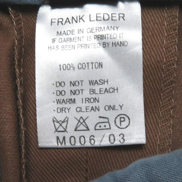 FRANK LEDER フランクリーダー ドイツ製 JOSEF LEDER ベルテッドツイルトラウザーパンツ 0613023 M ブラウン ボトムス |  | 14