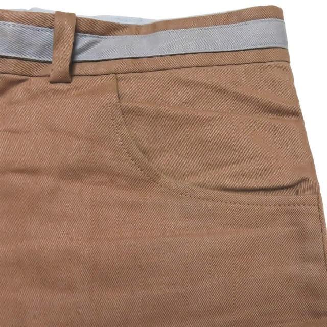 FRANK LEDER フランクリーダー ドイツ製 JOSEF LEDER ベルテッドツイルトラウザーパンツ 0613023 M ブラウン ボトムス |  | 05