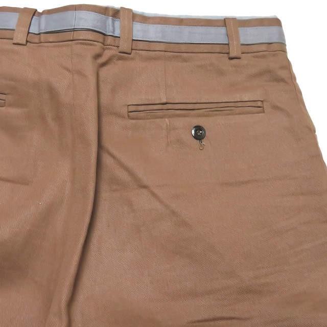 FRANK LEDER フランクリーダー ドイツ製 JOSEF LEDER ベルテッドツイルトラウザーパンツ 0613023 M ブラウン ボトムス |  | 06
