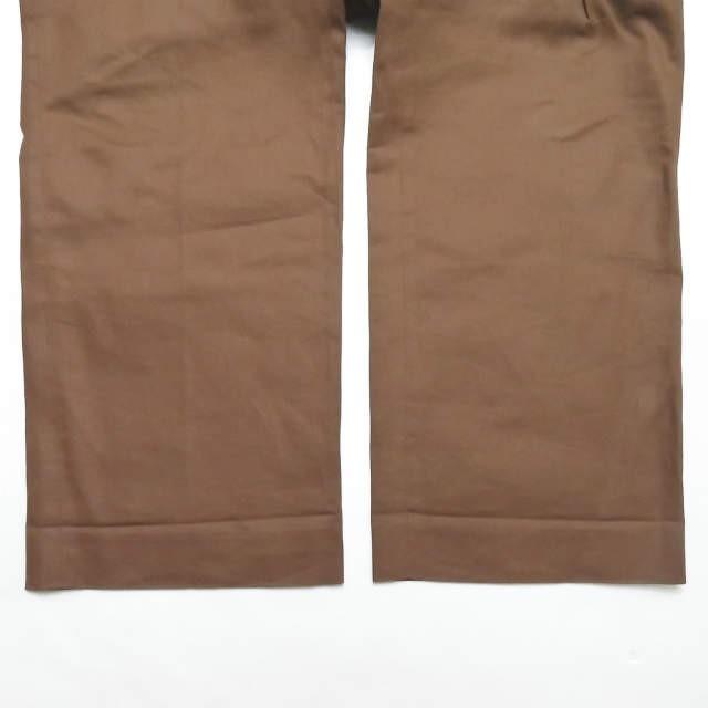 FRANK LEDER フランクリーダー ドイツ製 JOSEF LEDER ベルテッドツイルトラウザーパンツ 0613023 M ブラウン ボトムス |  | 07