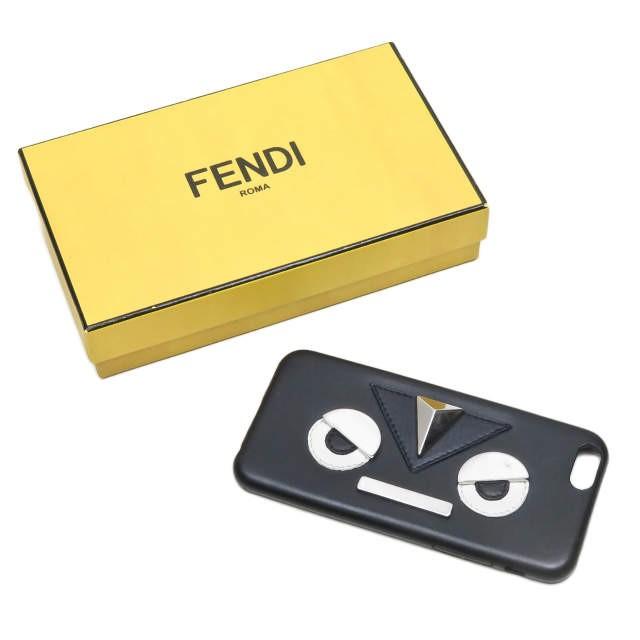 FENDI フェンディ Bag Bugs iPhone6 Case モンスター バッグバグズ レザー 携帯ケース ブラック 携帯カバー iPhone6/6S対応 | 