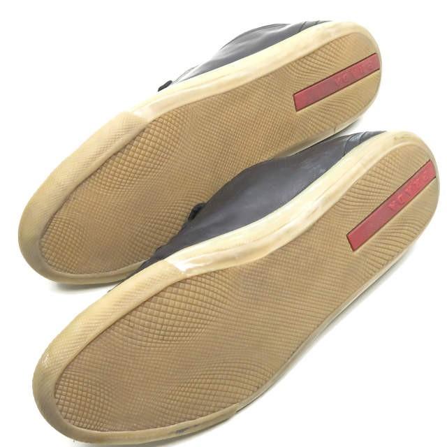 PRADA SPORT プラダスポーツ レザーレースアップスニーカー 4E1938 7(26cm) ブラック ローカット ガムソール シューズ |  | 12