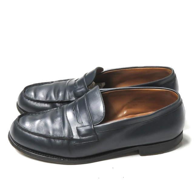 J.M WESTON J.Mウエストン 180 SIGNATURE LOAFER ボックスカーフ ペニーローファー 6/D(25.5cm) BLUE BOXCALF ネイビー コイン ☆☆mm7875 |  | 01