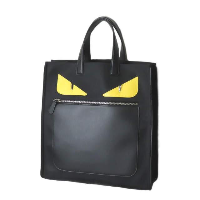 フェンディ FENDI イタリア製 バッグバグズ トートバッグ 7VA367-O7E-F0R2A  ブラック MONSTER モンスター カバン | 