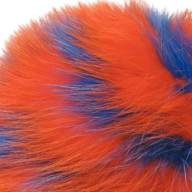 フェンディ FENDI イタリア製 PON PON CHARM フォックスファーポンポンチャーム 7AR467-6DK-F01E3 オレンジ/ブルー バッグバグズ KEY CHARM バッグチャーム |  | 04