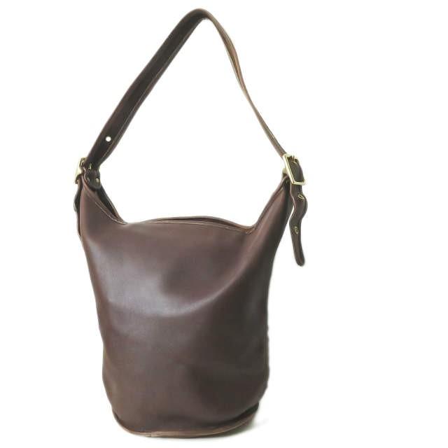 コーチ COACH レザーダッフルショルダーバッグ 9085 ブラウン バケツ カバン |  | 01