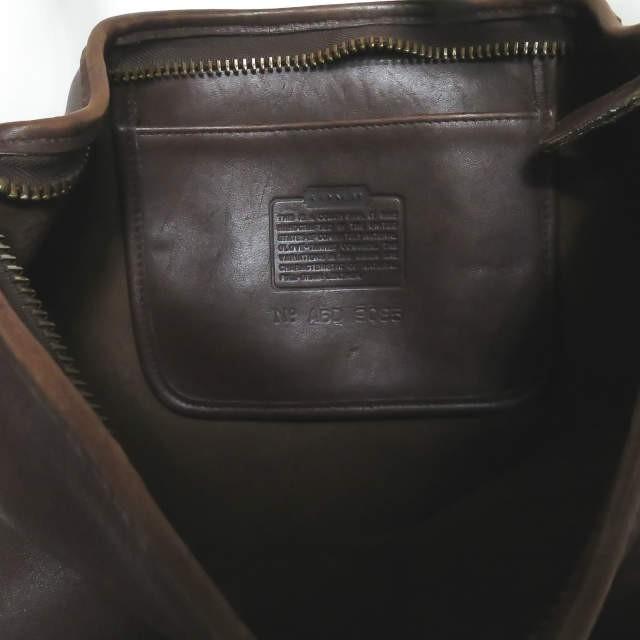 コーチ COACH レザーダッフルショルダーバッグ 9085 ブラウン バケツ カバン |  | 04