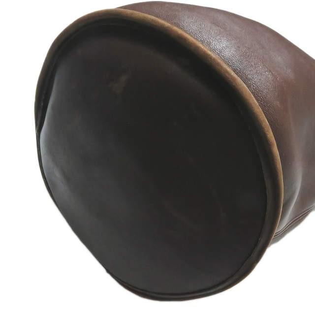 コーチ COACH レザーダッフルショルダーバッグ 9085 ブラウン バケツ カバン |  | 07