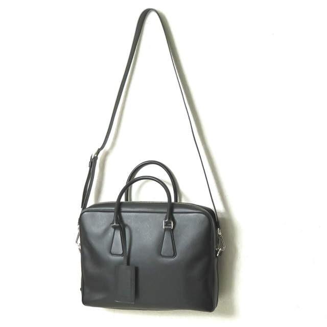 プラダ PRADA イタリア製 サフィアーノカーフ 2WAYブリーフケース 2VE363 NERO(ブラック) BORSA DA LAVORO ビジネスバッグ ショルダー 型押し カバン |  | 02
