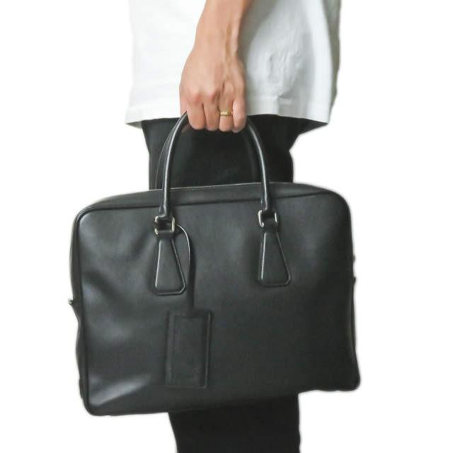 プラダ PRADA イタリア製 サフィアーノカーフ 2WAYブリーフケース 2VE363 NERO(ブラック) BORSA DA LAVORO ビジネスバッグ ショルダー 型押し カバン |  | 04